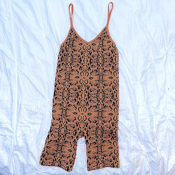 Cheetah print Tan one piece. - Picture 1 of 1
